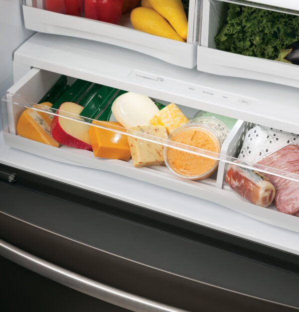 General Electric Series ENERGY STAR 22.1 Cu. Ft. Counter-Depth French-Door Refrigerator with Hands-Free AutoFill - Image 8