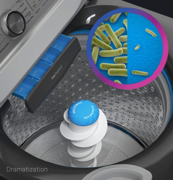General Electric ENERGY STAR 5.3 cu. ft. Capacity Washer with Smarter Wash Technology and FlexDispense - Image 12